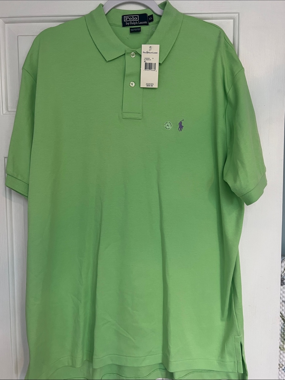 Polo by Ralph Lauren Light Green Men’s Short-Sleeve Polo Shirt.NWT.SZ-XL